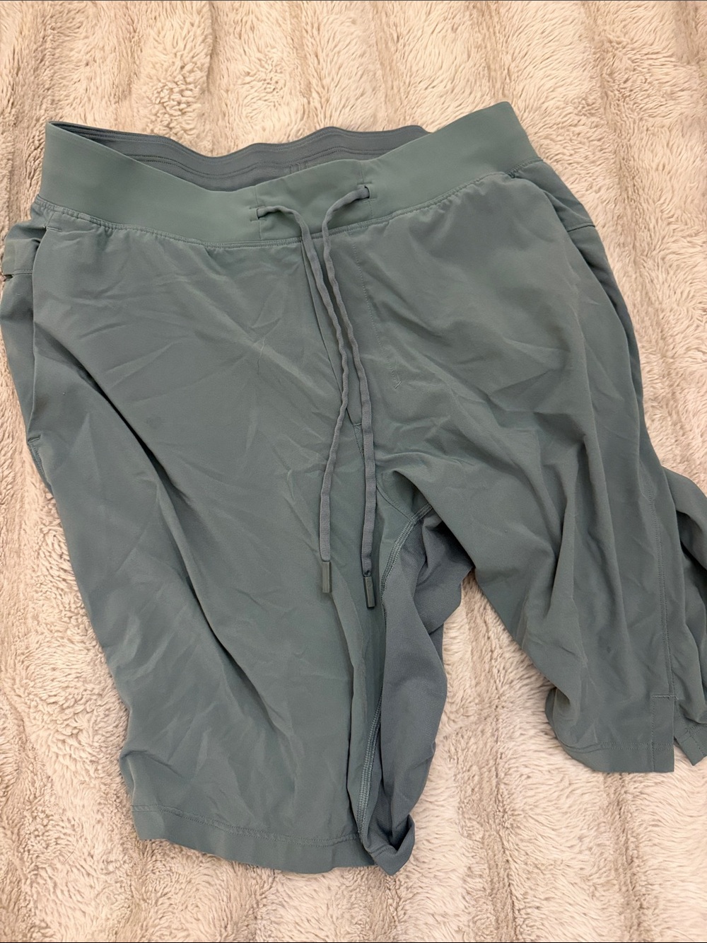 lululemon athletica Men's Teal Drawstring Athletic Shorts
